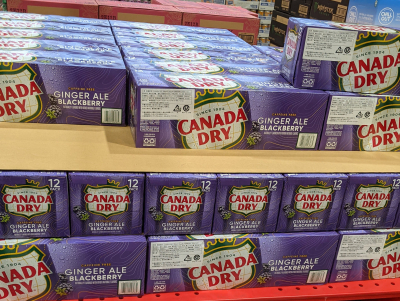 カナダドライ ジンジャーエールのブラックベリー味