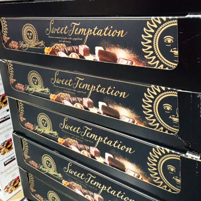 巨大なパッケージのチョコ！